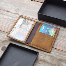 Load image into Gallery viewer, Alex Bi-Fold Wallet (Distressed Tan)