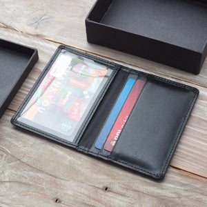 Daniel Bi-Fold Wallet (Black Goatskin)