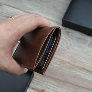 Alex Bi-Fold Wallet (Cognac)