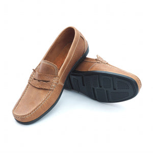 Arsenio Casual Driving Shoes (Amber)