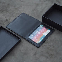 Load image into Gallery viewer, Lucas Bi-Fold Wallet (Black Goatskin)