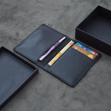 Load image into Gallery viewer, Lucas Bi-Fold Wallet (Black Goatskin)