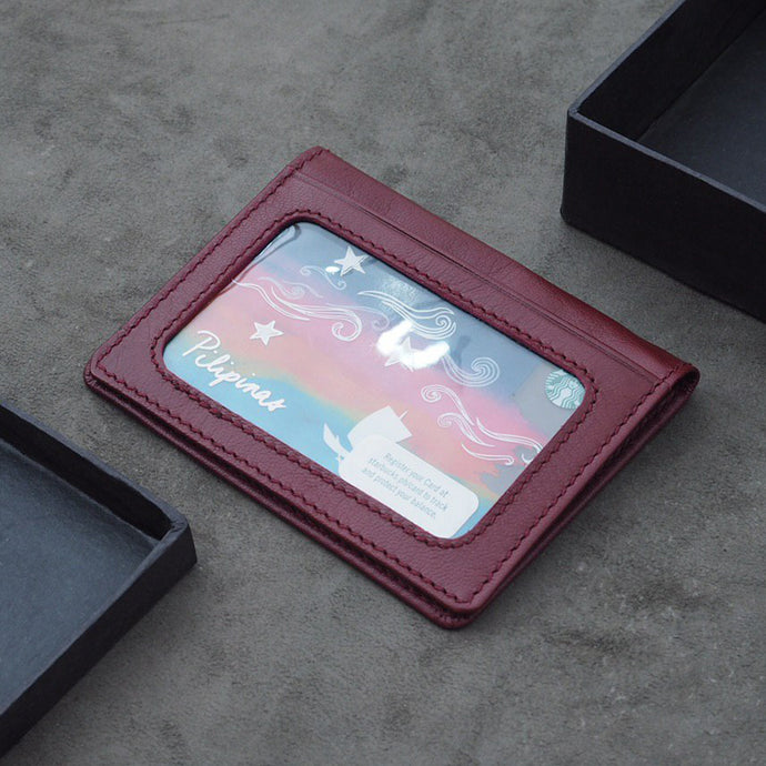 Lucas Bi-Fold Wallet (Maroon Goatskin)