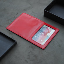 Load image into Gallery viewer, Lucas Bi-Fold Wallet (Red Goatskin)