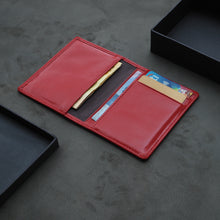 Load image into Gallery viewer, Lucas Bi-Fold Wallet (Red Goatskin)