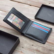 Load image into Gallery viewer, William Classic Wallet (Black Goatskin)