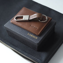 Load image into Gallery viewer, Daniel Bi-Fold Wallet + Keyfob Set