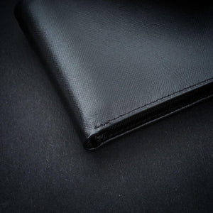 William Classic Wallet (Saffiano Black Cowhide)