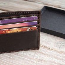 Load image into Gallery viewer, William Classic Wallet (Dark Brown Oily Pull-up)